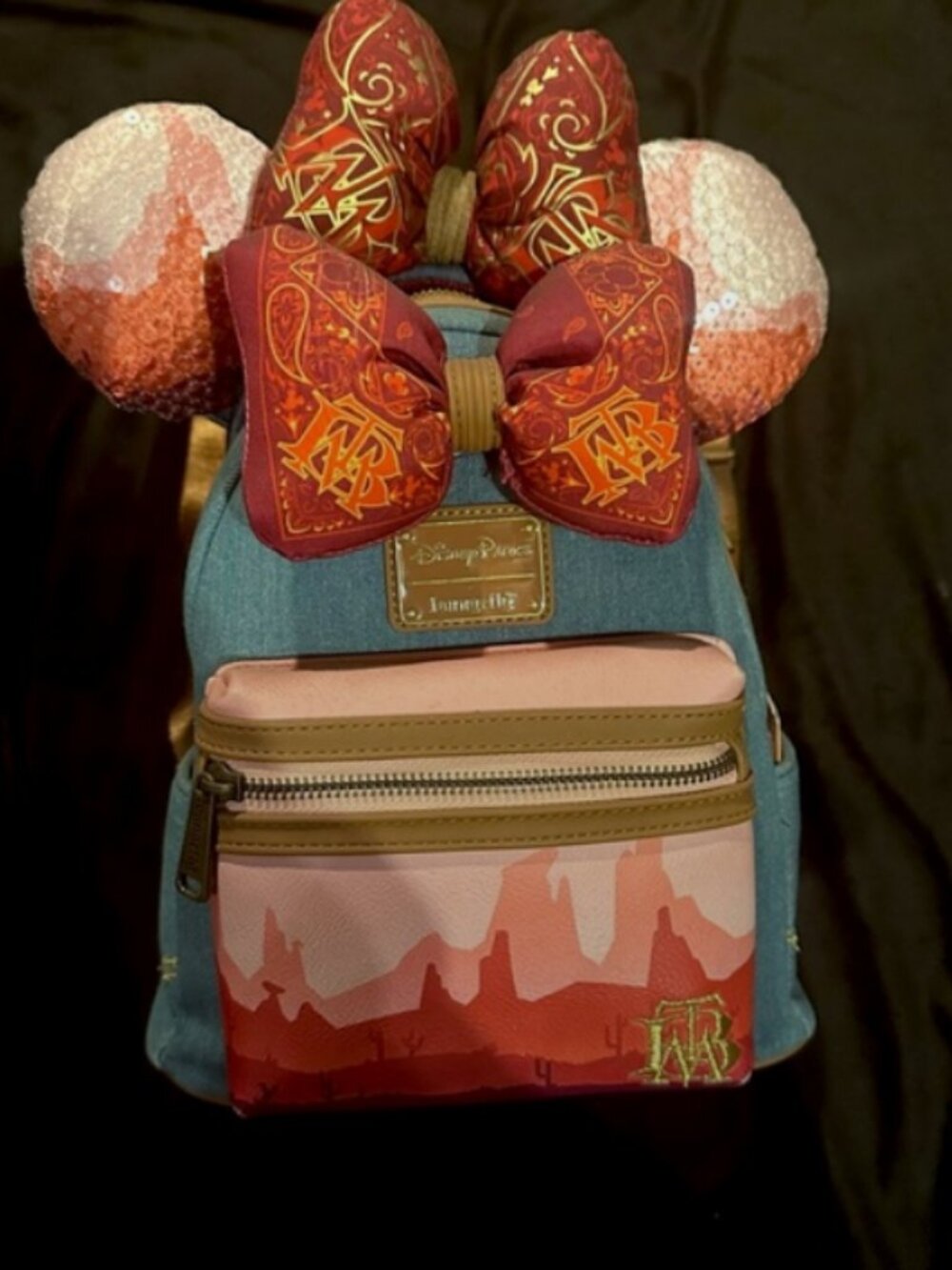 Loungefly Minnie Mouse Main Attraction big thunder mountain backpack disney ears